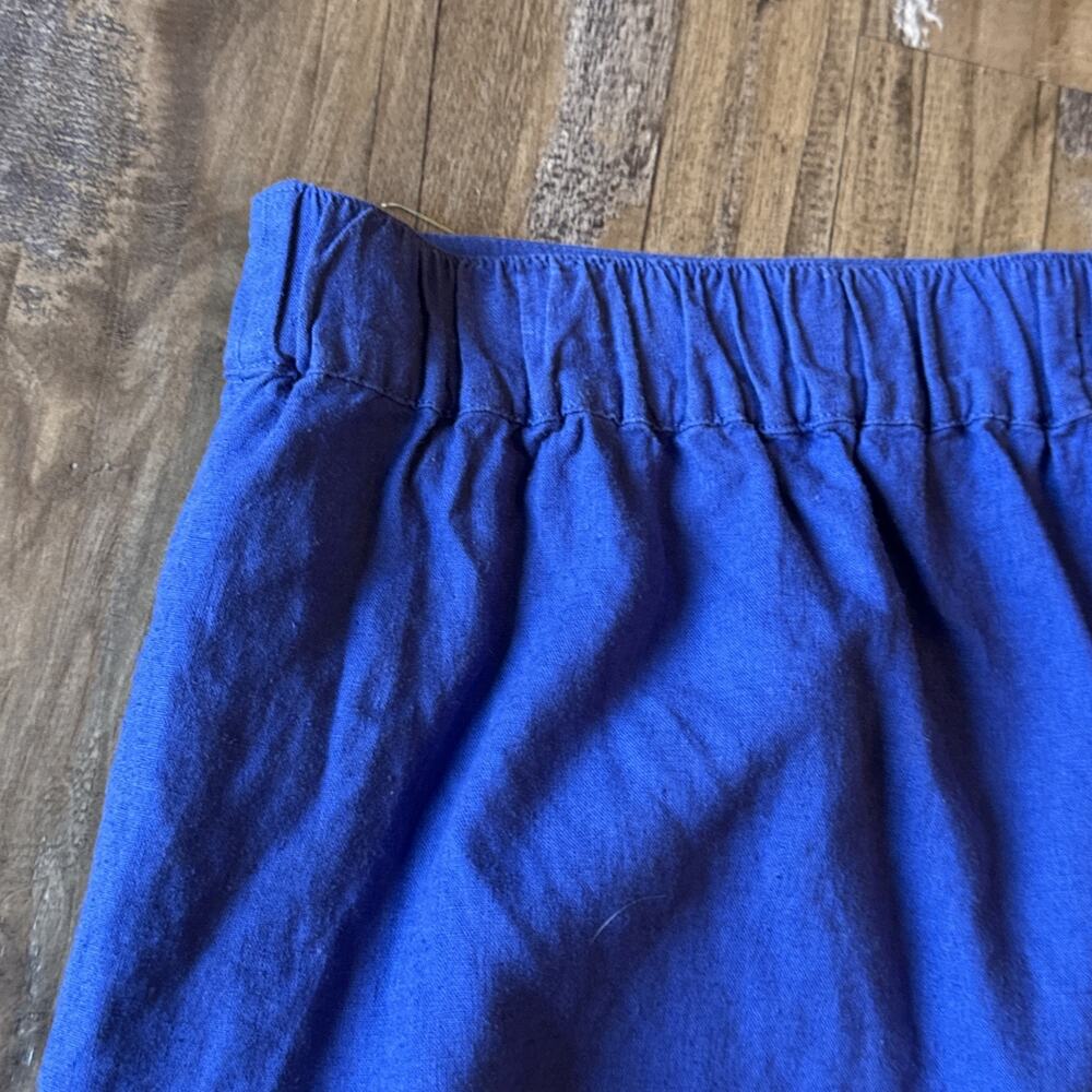 Madewell NWT XL Blue Shorts Nordstrom Linen Viscose Blend Loose Fit Casual Nice - Picture 4 of 16